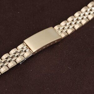 Hadley-Roma 10mm-14mm Gold Plated Jubilee Style Watch Bracelet/Band, LB5391Y